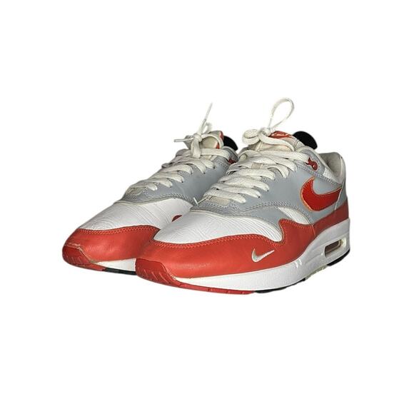 Mens Nike Air Max 1 LV8 "Martian Sunrise" Sneakers Shoes Size 10.5 Red White - Picture 2 of 6